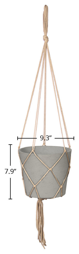 Patio 6" Craft Medium Hanging Pot With Netting