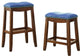 Bar Stool, Set-2, Blue and Oak
