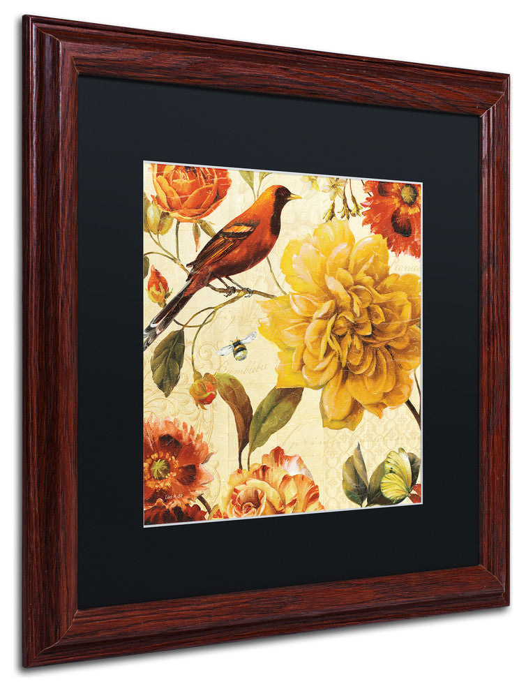 'Rainbow Garden Spice II' Matted Framed Canvas Art by Lisa Audit