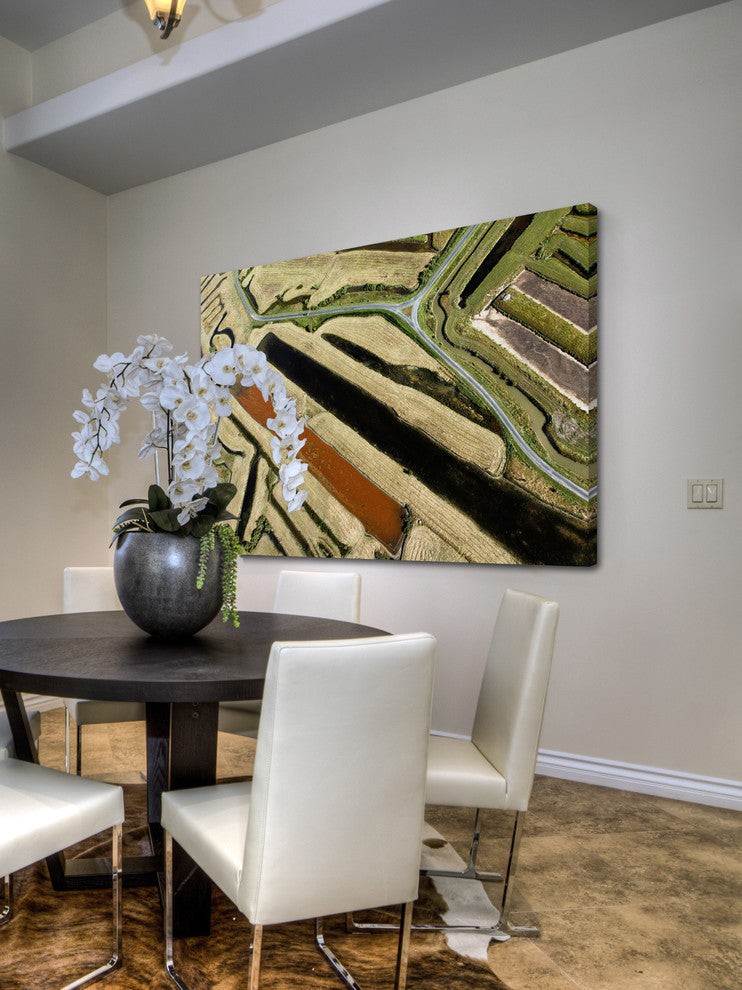 "Green Paths"  Painting Print on Wrapped Canvas
