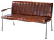Butler Phoenix Leather and Metal Bench