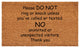 Calloway Mills Please Do Not Doormat, 24" X 36"