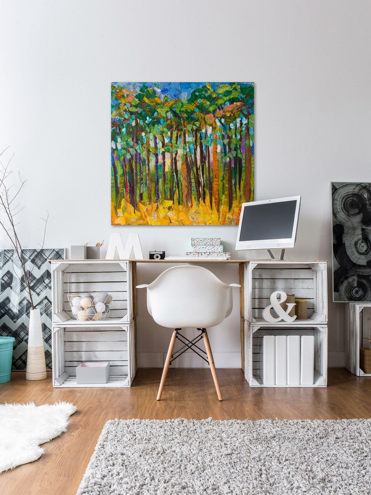 "Madagascar" Painting Print on Wrapped Canvas, 40x40