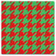 Color Bakery ''Xmas Houndstooth'' Canvas Art, 18x18