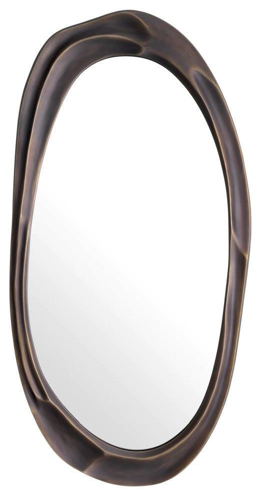 Organic Bronze Framed Mirror | Eichholtz Karma, Medium