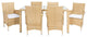 Safavieh Jolin Dining Set, Natural / White
