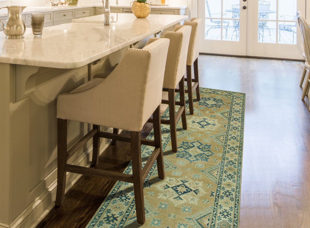 Kazak Karla Rust/Ivory Runner, 2'8 x 9'9