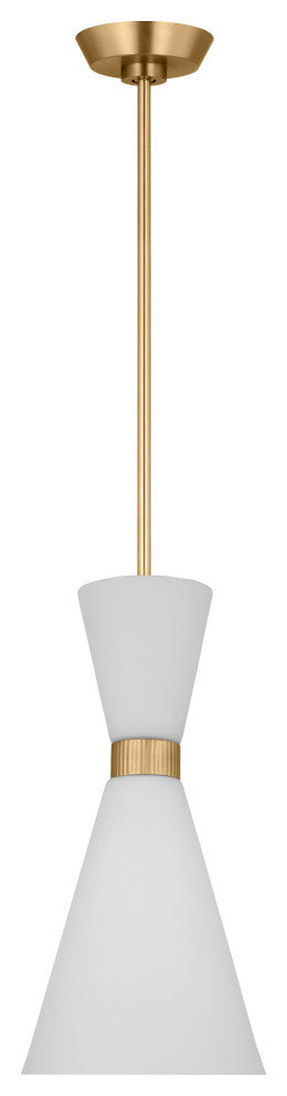 Belcarra Small Pendant, Satin Brass