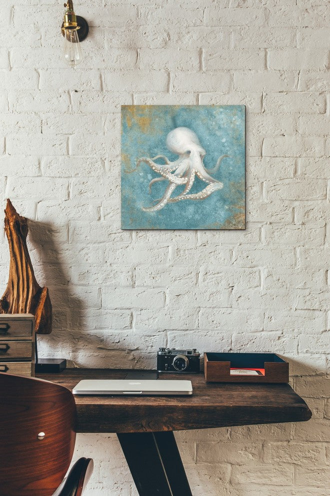 "Treasures From The Sea V" Giclee Canvas Wall Art, 12"x12"