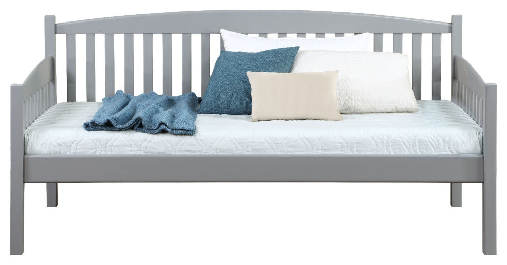 Julianna Vertical Slats Daybed, Gray