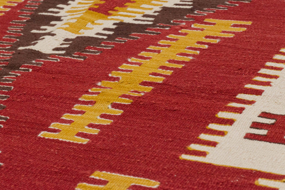 New Handwoven Turkish Kilim Rug 4' x 6', 48 in. x 72 in.