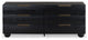 Safavieh Couture Beethoven 6 Drawer Dresser, Black