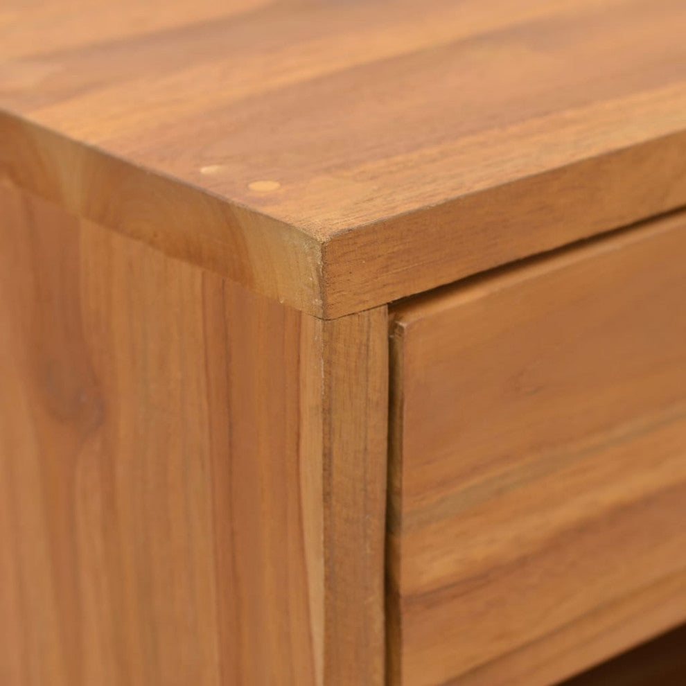 Vidaxl Storage Cabinet 15.7"x11.8"x29.9" Solid Teak Wood