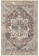 Nuloom Harriet Vintage Medallion Fringe Area Rug, Dark Gray 7'10"x9'8"