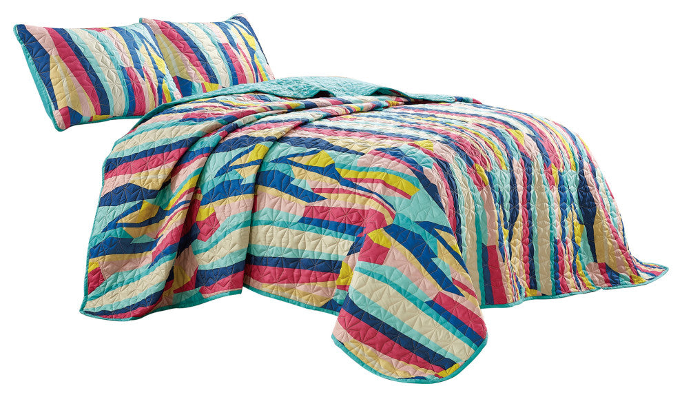 Kuniko 3 Piece Bedspread Set, Queen