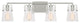 Crofton 4 Light Bath, Brushed Steel