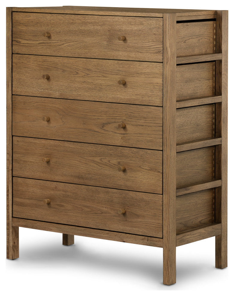 Meadow 5 Drawer Dresser-Tawny Oak