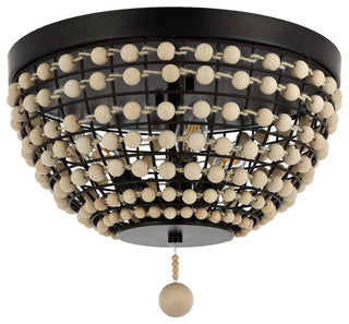 Safavieh Bolson Chandelier Natural Wood/Oil-Rubbed Bronze
