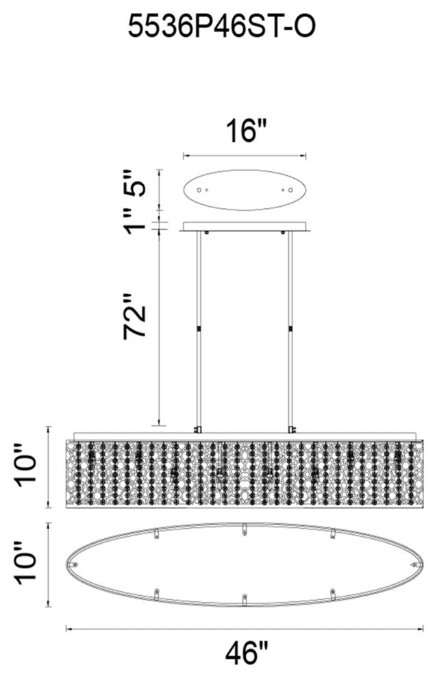 Bubbles 16 Light Drum Shade Chandelier With Chrome Finish