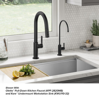 KRAUS Oletto 1-Handle Drinking Water Filter Faucet, Matte Black