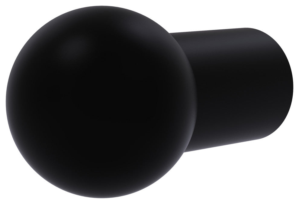 1" Cabinet Knob, Matte Black