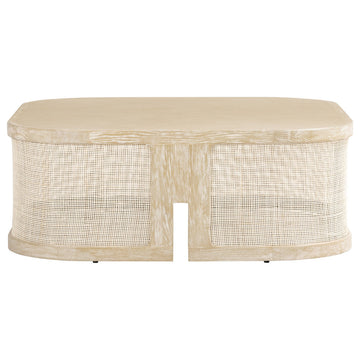 Rafles 48" Square Cocktail Table, Drift Oak