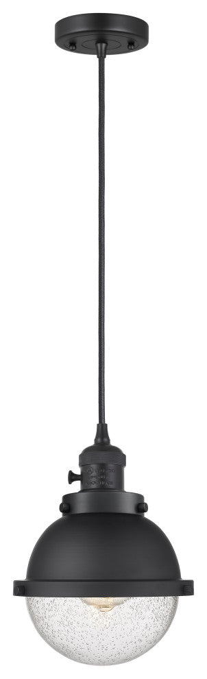 INNOVATIONS 201CSW-BK-HFS-64-BK 1-Light Mini Pendant Matte Black