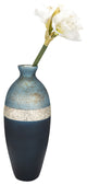 Glass, 18" Tri-Colored Glittered Vase, Multi