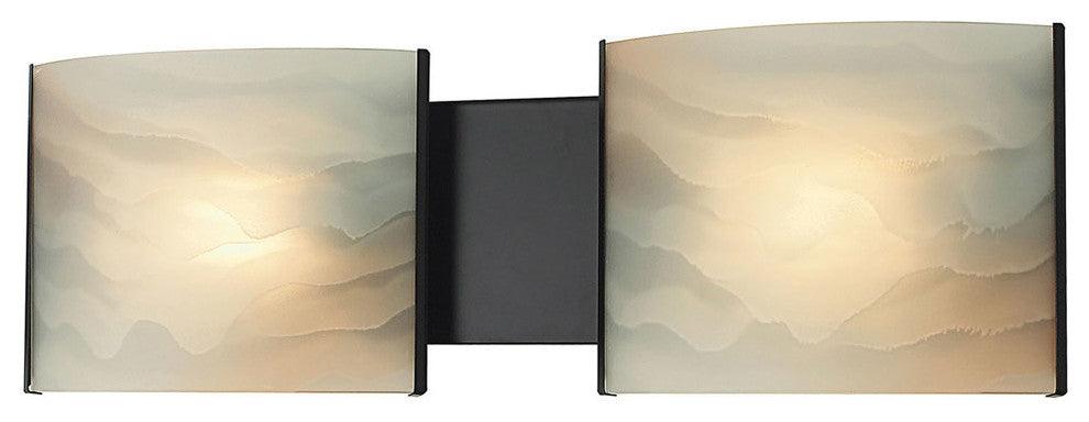Elk Lighting Pannelli 2-Light Vanity, Oil Rubbed Bronze