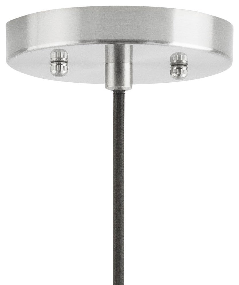 Primo Pendant With Clear Glass Shade, LED Bulb, Brushed Nickel