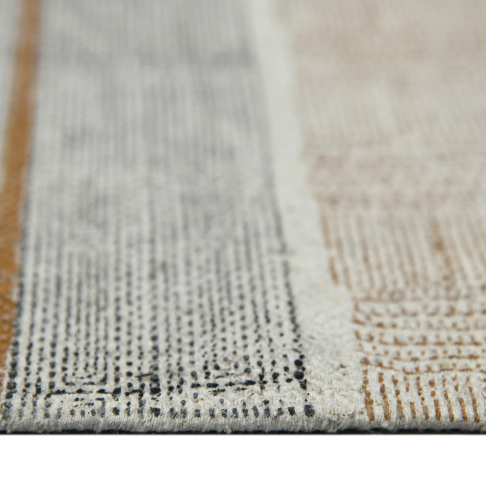 DUNE Briel Area Rug, Brown, 2'' x 3'', Geometric
