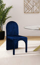 Summer Velvet Upholstered Dining Arm Chair (Set of 2), Navy, Side Chair