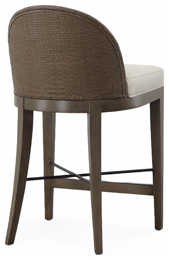 Tybee Counter Stool, Mink/Flax