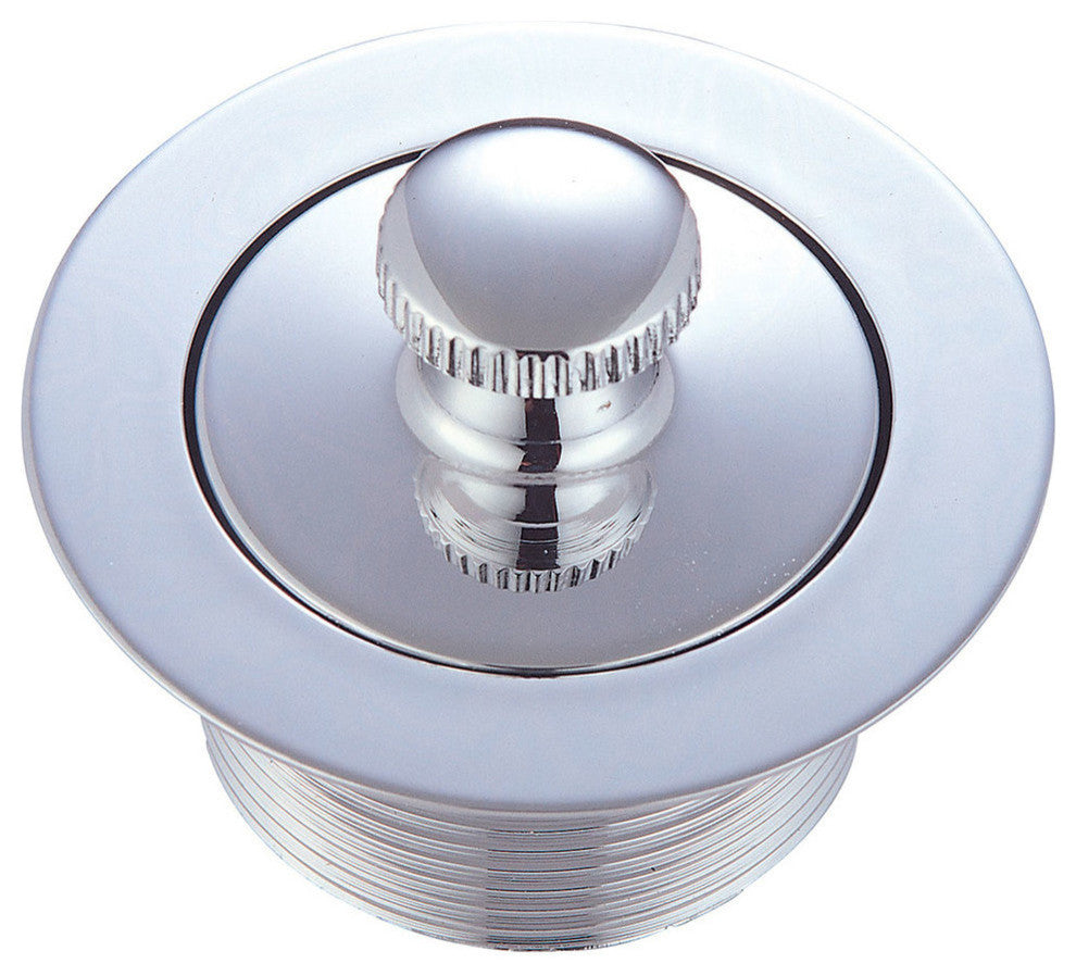 Bath Waste and Overflow-Lift and Lock Strainer, Polished Chrome