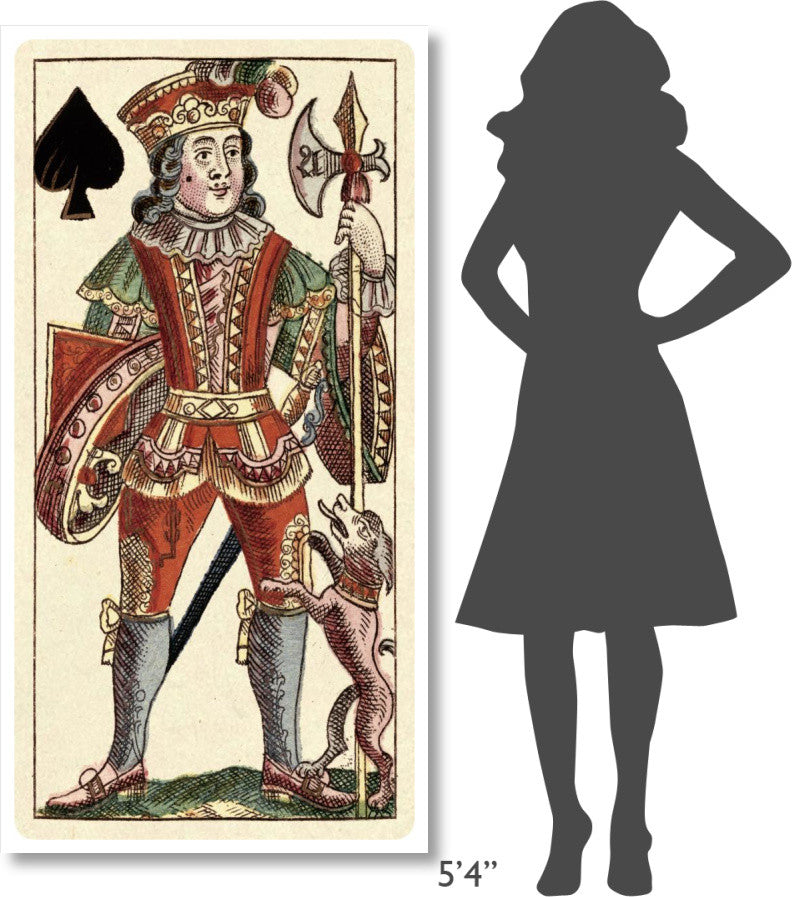 "Knave of Spades (Bauern Hochzeit Deck)" Paper Art, 32"x62"