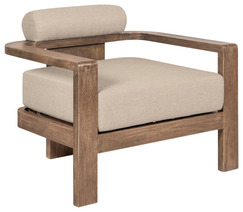 Relic Outdoor Patio 4-Piece Conversation Set Taupe Olefin Cushions