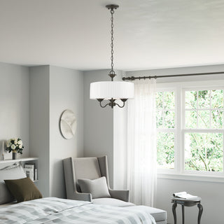 Livex Lighting 3 Light English Bronze Pendant Chandelier
