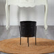 16" Farmhouse Metal Ribbed Planter