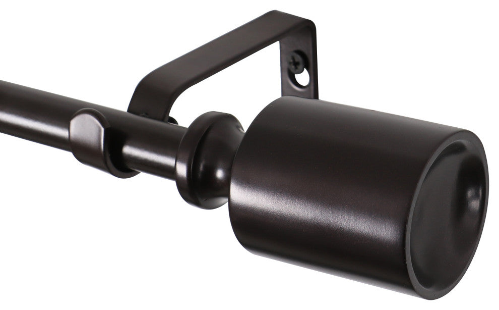 UTOPIA ALLEY 3/4 Inch Curtain Rod - Curtain Rods For Windows 48 to 86", Bronze