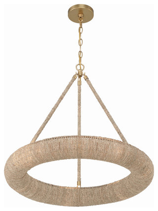 Crystorama Lighting Group OAK-7536 Oakley 6 Light 24"W LED Ring - Soft Gold