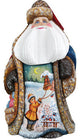 Winter Bells, Woodcarved Figurine