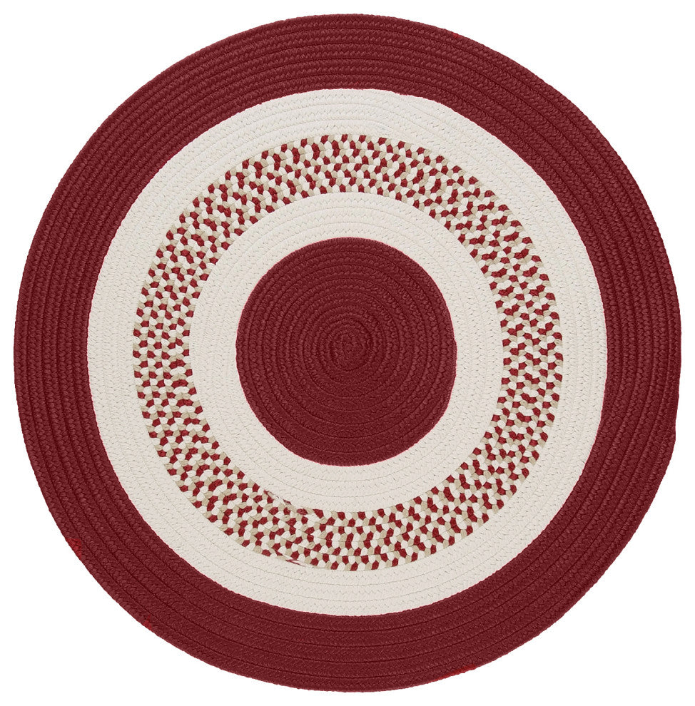 Colonial Mills Rug Flowers Bay Red Round