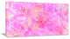 Rose Fractal Dramatic Clouds, Abstract Canvas Art Print, 40x20
