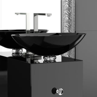 De Medici Collier Luxury Vessel Sink, Black