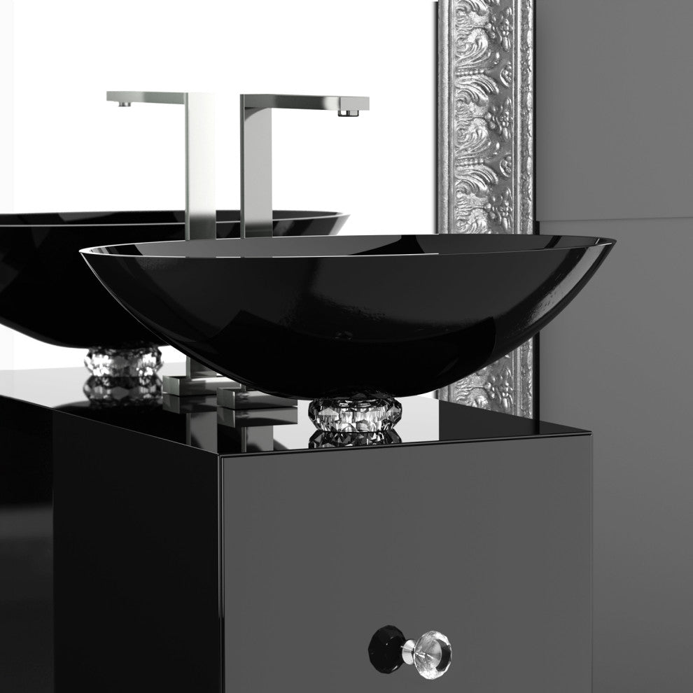 De Medici Collier Luxury Vessel Sink, Black