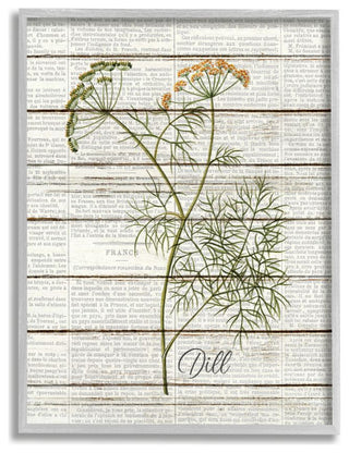 Dill Vintage Herb Kitchen Dining Room Word Collage , 16"x20"