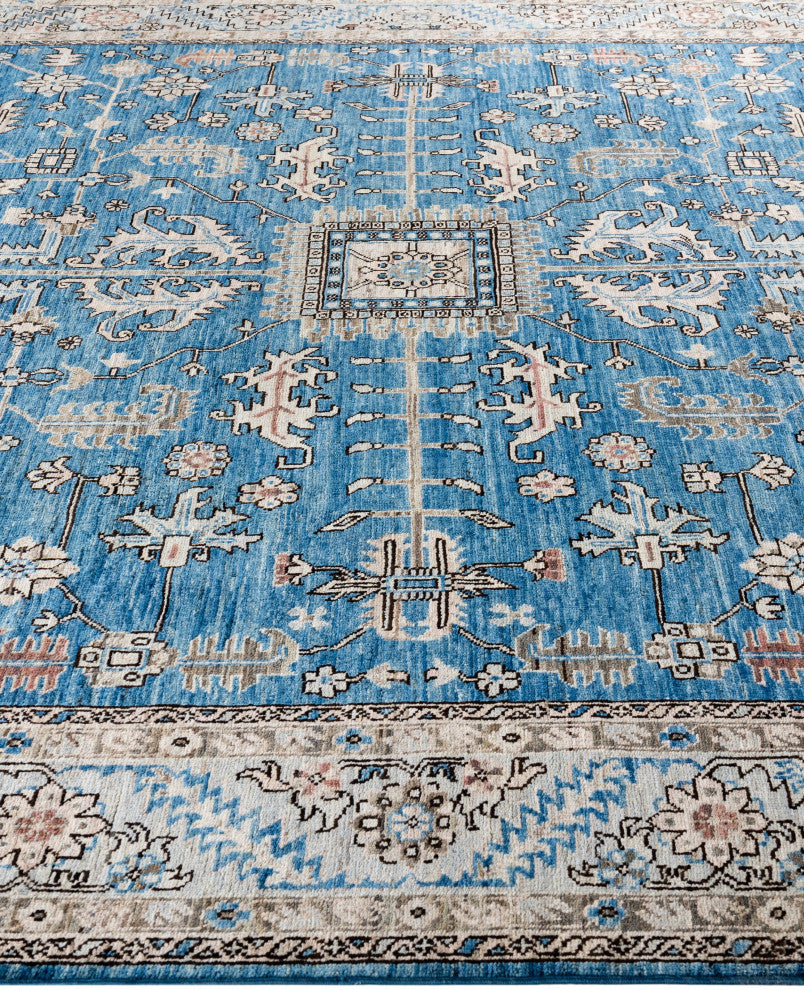 Serapi One-of-a-Kind Hand-Knotted Area Rug Light Blue, 7'11" x 9'10"