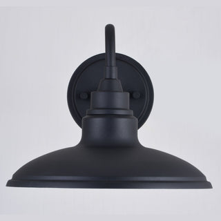 Tucson 10" LED Outdoor Wall Light Textured Black and Glossy White