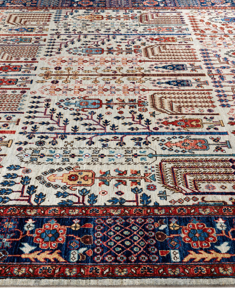 Serapi One-of-a-Kind Hand-Knotted Area Rug Light Gray, 8'0" x 9'11"