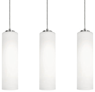 Leo 3-Light Linear Pendant, 120V, 60W, Satin Nickel